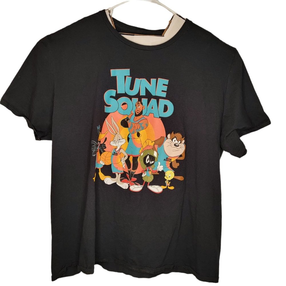 Space Jam 2 T Shirt, Tune Squad, Lebron James, Mens Sz 3XL Black Looney Tunes